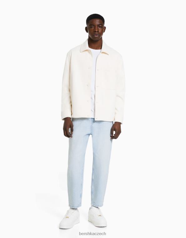 muži Bershka džíny volného střihu P88443163 oblečení světle modrá