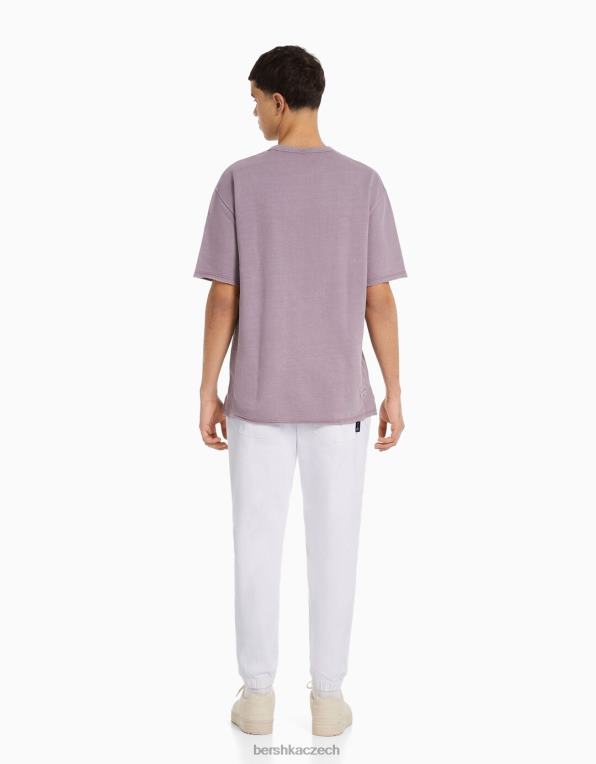 muži Bershka roztrhané barevné jogger džíny P88443192 oblečení bílý