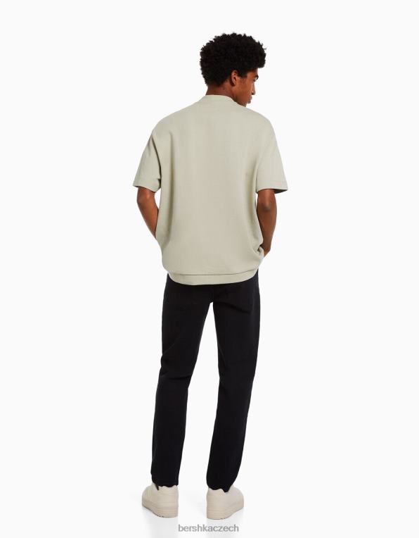 muži Bershka slim fit džíny P88443195 oblečení Černá