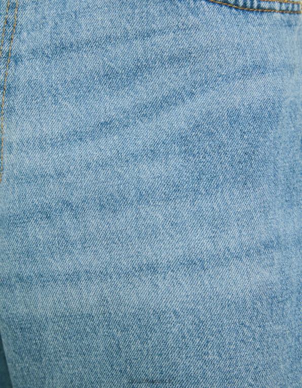 muži Bershka volné džíny P88443108 oblečení světle modrá