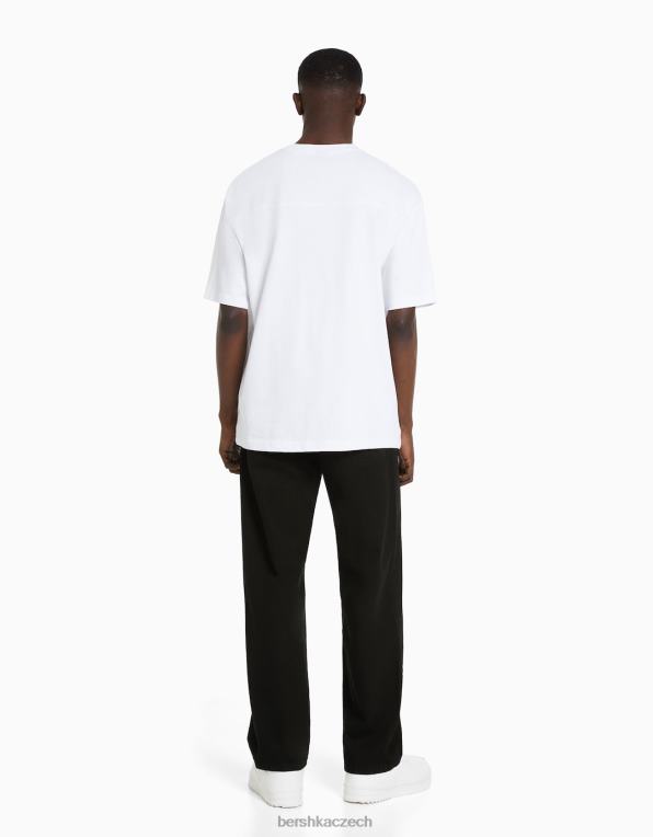 muži Bershka volné džíny P88443111 oblečení Černá