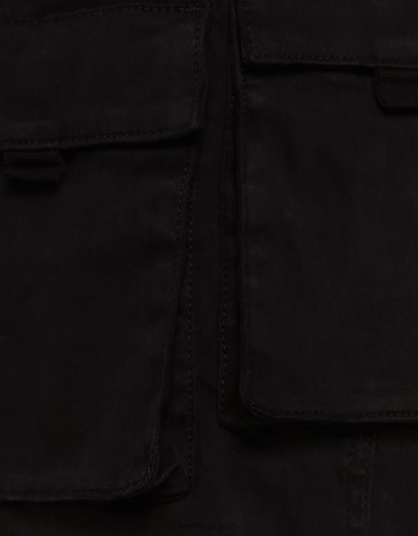 muži Bershka bavlněné nákladní joggery P88443223 oblečení Černá