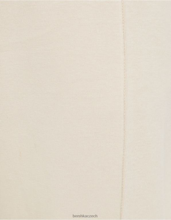 muži Bershka široké kalhoty P88443255 oblečení béžový