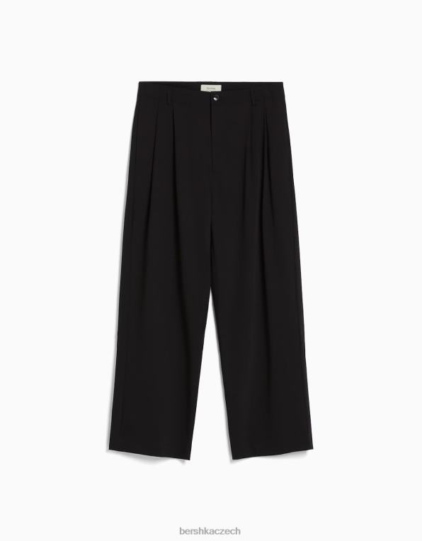 muži Bershka kalhoty na míru se šipkami P88443271 oblečení Černá