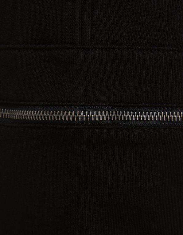 muži Bershka plyšové padákové kalhoty s kapsami na zip P88443232 oblečení Černá