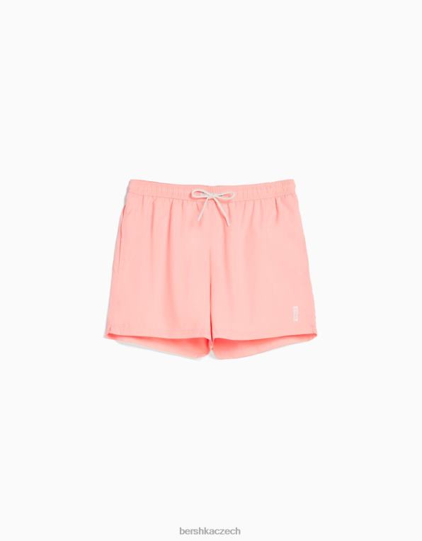 muži Bershka základní deskové šortky P88443380 oblečení růžový