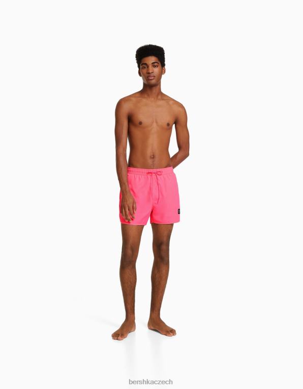 muži Bershka základní neonové kraťasy P88443389 oblečení fuchsie