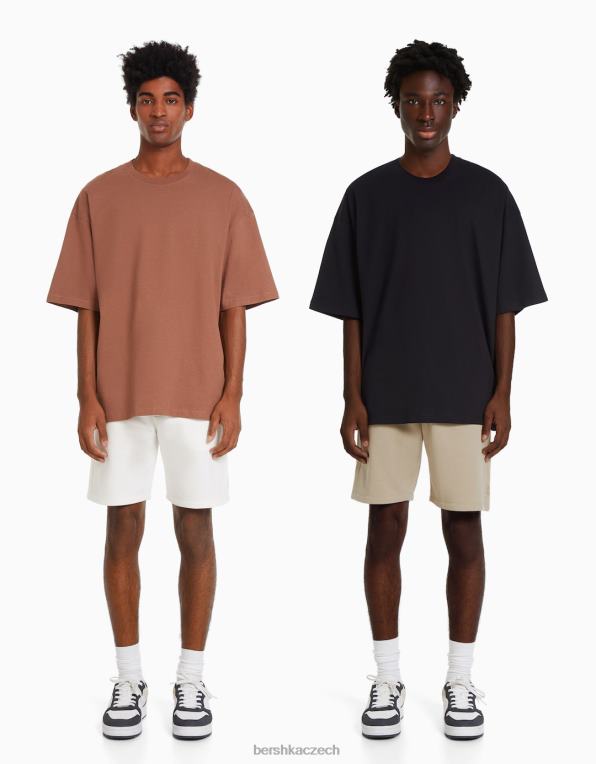 muži Bershka balení 2 plyšových bermud P88443378 oblečení vícebarevný