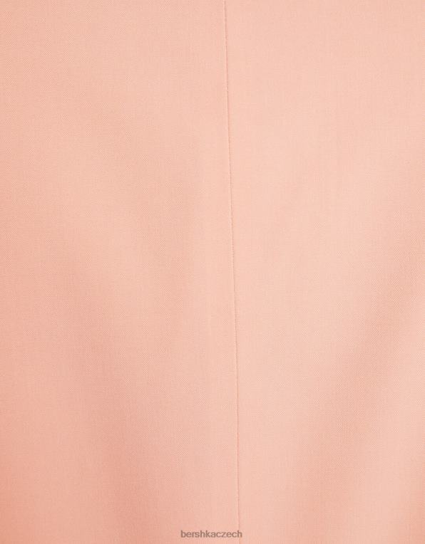 muži Bershka bermudy na míru se širokými nohavicemi P88443371 oblečení růžový