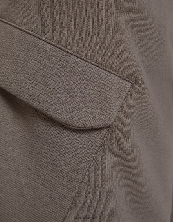 muži Bershka plyšové cargo bermudy P88443327 oblečení Šedá