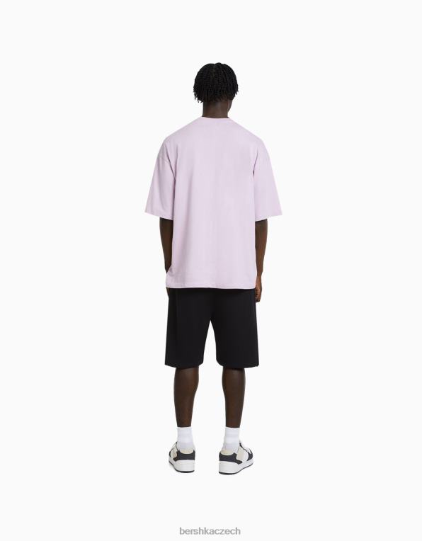 muži Bershka základní plyšové bermudy P88443315 oblečení Černá