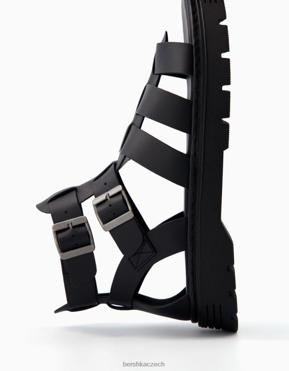 muži Bershka páskové sandály P88443537 obuv Černá