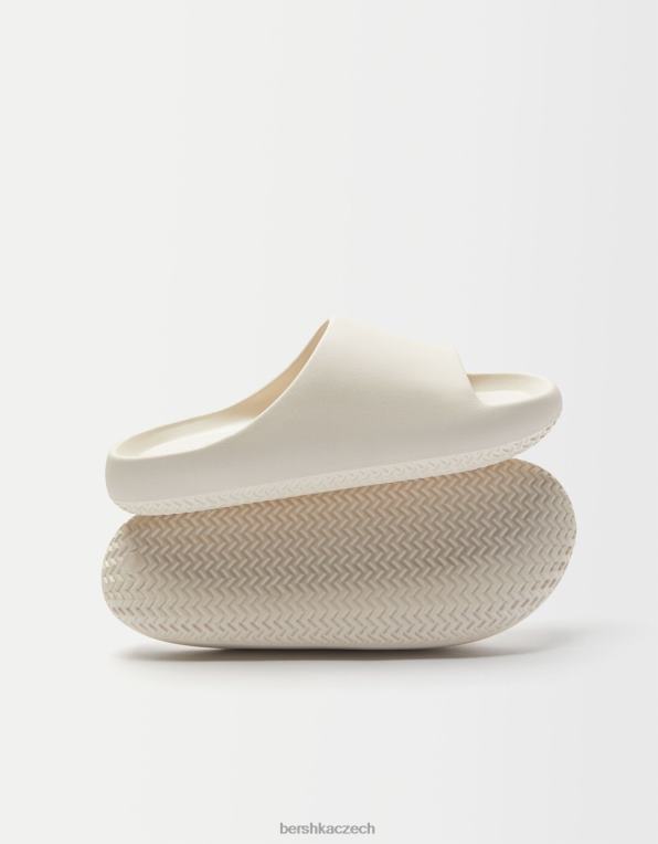 muži Bershka texturované ploché sandály P88443556 obuv písek