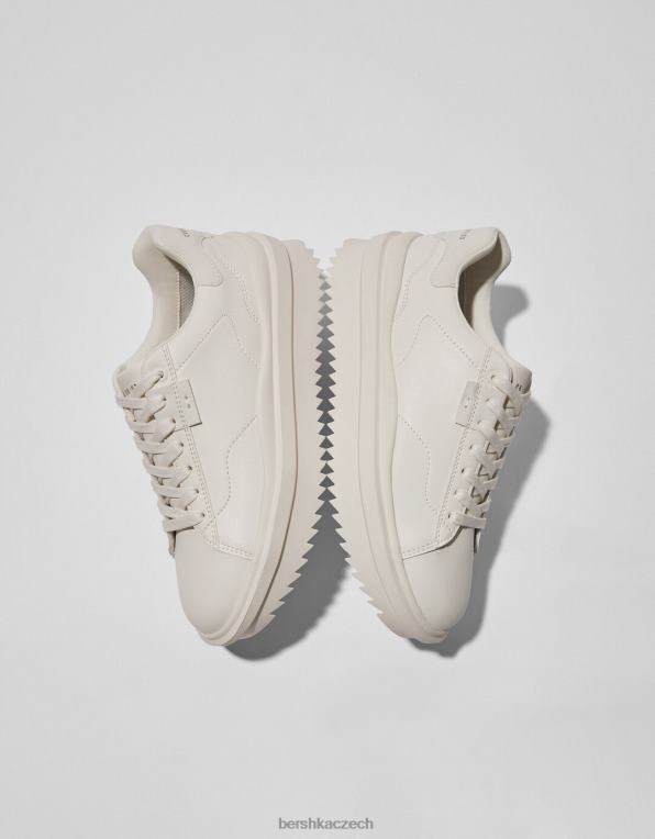 muži Bershka tenisky s tlustou podrážkou P88443499 obuv bílý
