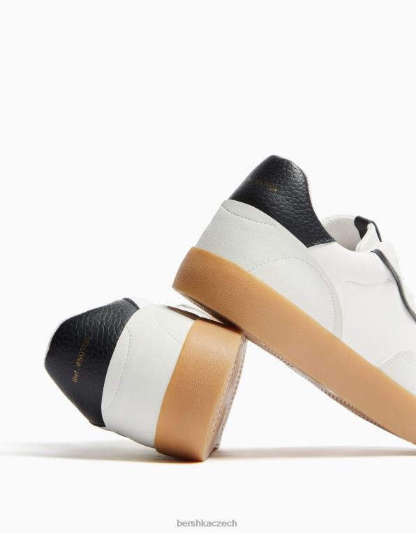 muži Bershka tenisky v retro stylu P88443485 obuv bílý