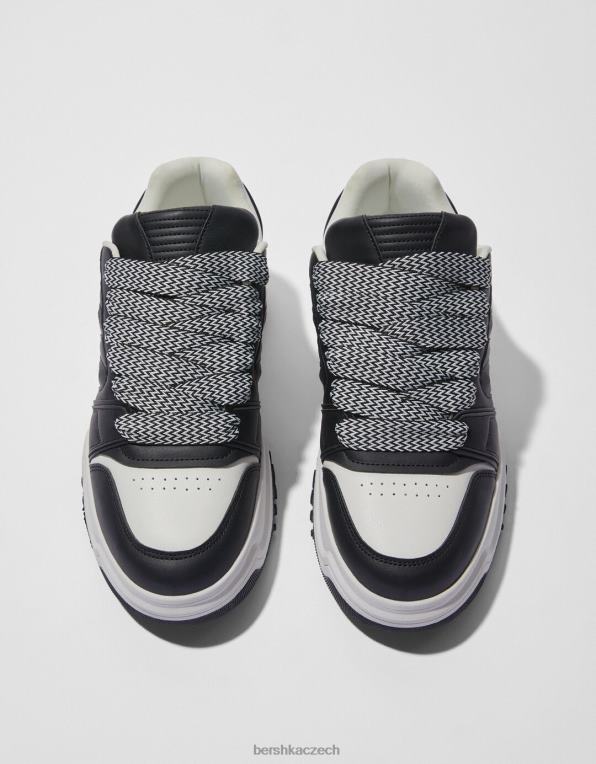 muži Bershka tlusté tenisky P88443492 obuv Černá