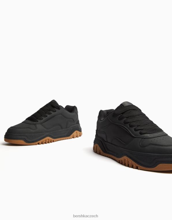 muži Bershka tlusté tenisky P88443498 obuv Černá