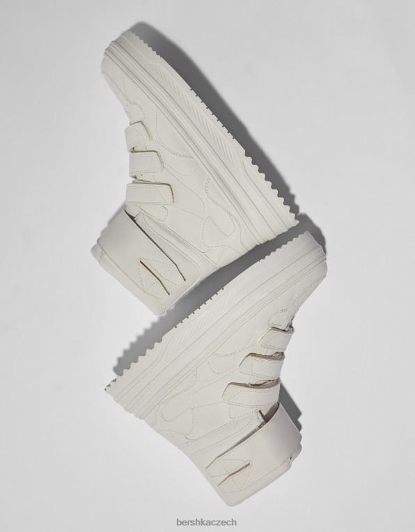 muži Bershka vysoké tenisky P88443487 obuv ecru