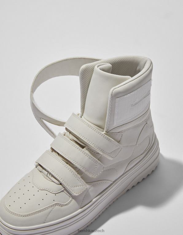 muži Bershka vysoké tenisky P88443487 obuv ecru