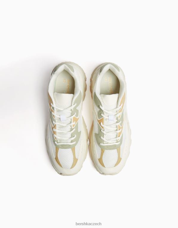 muži Bershka kontrastní tenisky s turistickými detaily P88443508 obuv vícebarevný