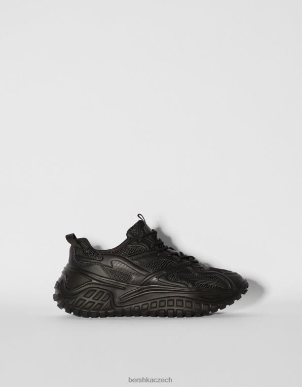 muži Bershka tenisky s cvočky P88443535 obuv Černá