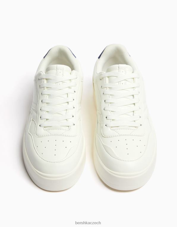 muži Bershka tenisky v retro stylu P88443442 obuv bílý