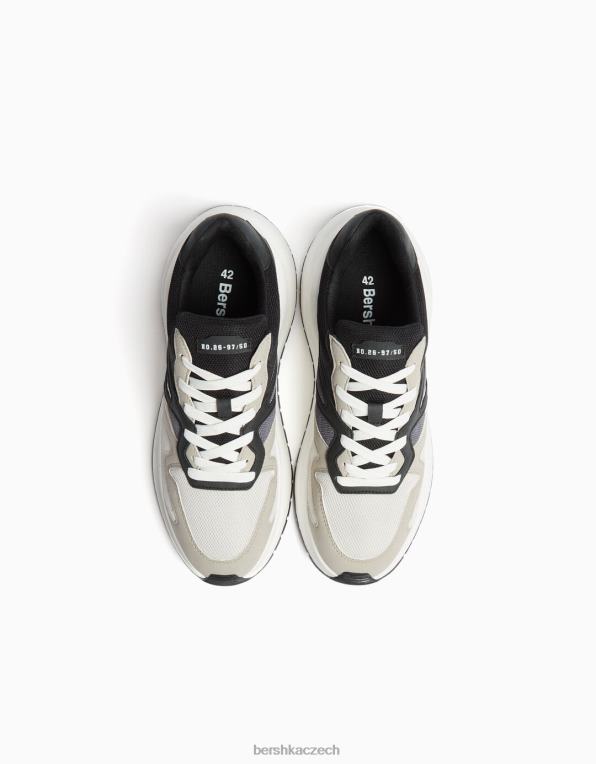 muži Bershka tenisky ze síťoviny se silnou podrážkou P88443521 obuv vícebarevný