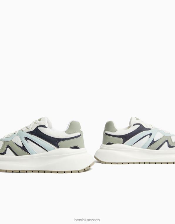 muži Bershka tenisky ze síťoviny se silnou podrážkou P88443523 obuv jiný