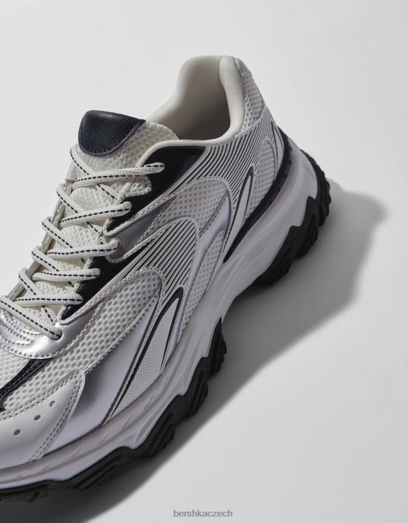 muži Bershka vícedílné tenisky P88443516 obuv bílý