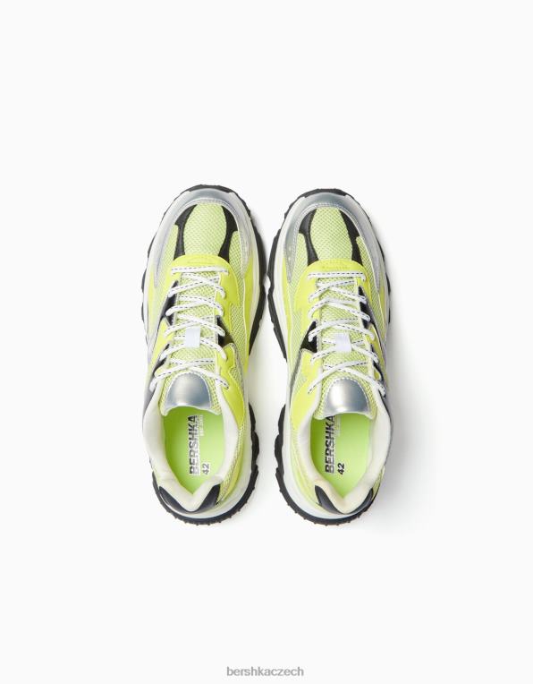 muži Bershka vícedílné tenisky P88443517 obuv Limetka