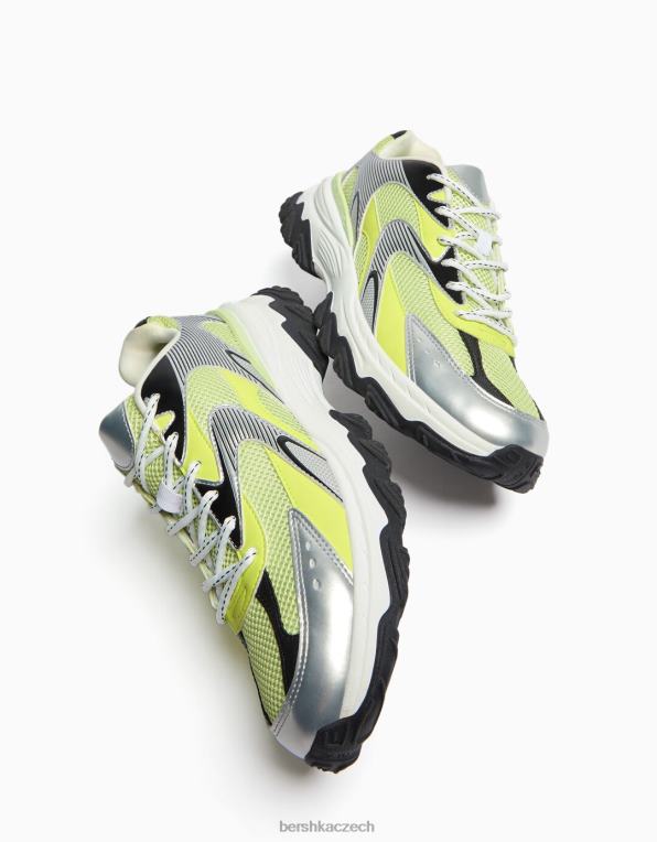 muži Bershka vícedílné tenisky P88443517 obuv Limetka