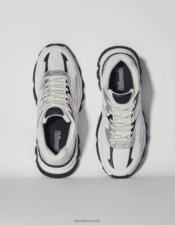 muži Bershka vícedílné tenisky P88443533 obuv bílý