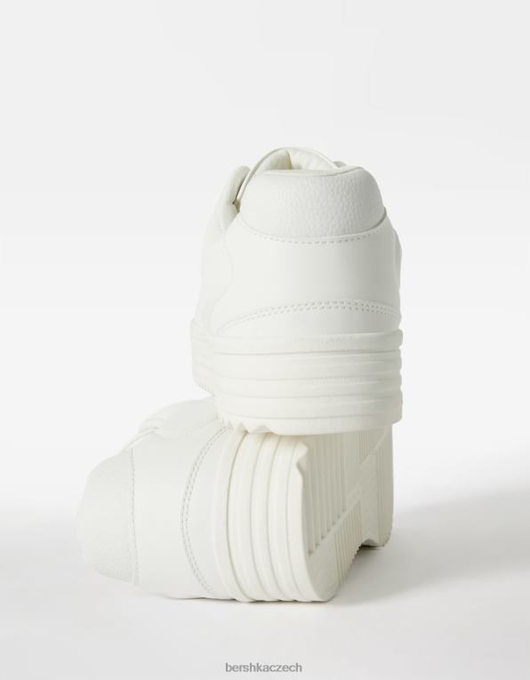 muži Bershka vícevrstvé tenisky P88443460 obuv bílý