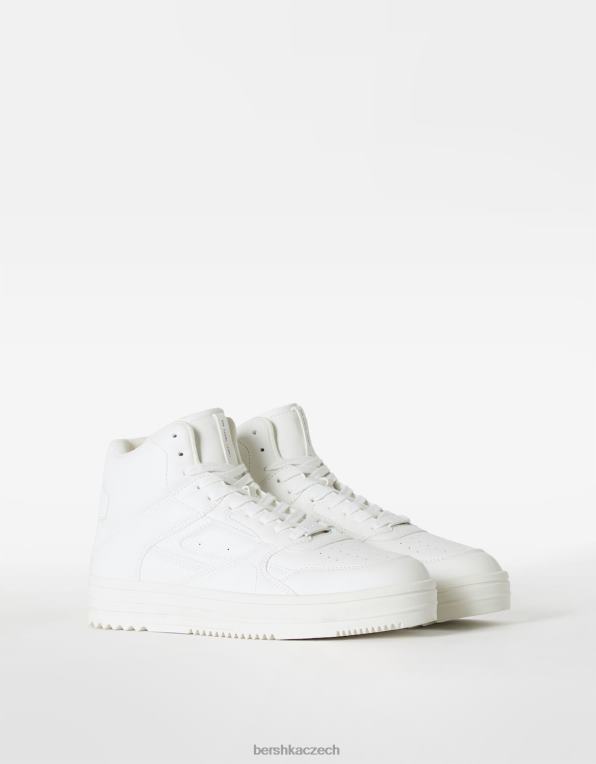 muži Bershka vysoké tenisky P88443464 obuv bílý