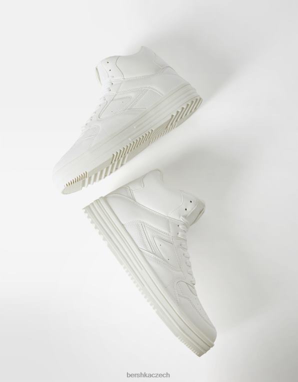 muži Bershka vysoké tenisky P88443464 obuv bílý