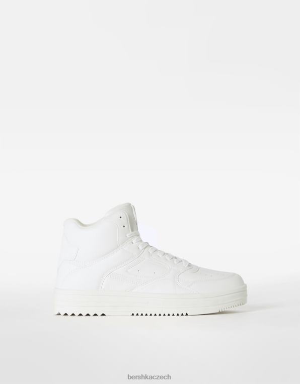 muži Bershka vysoké tenisky P88443464 obuv bílý