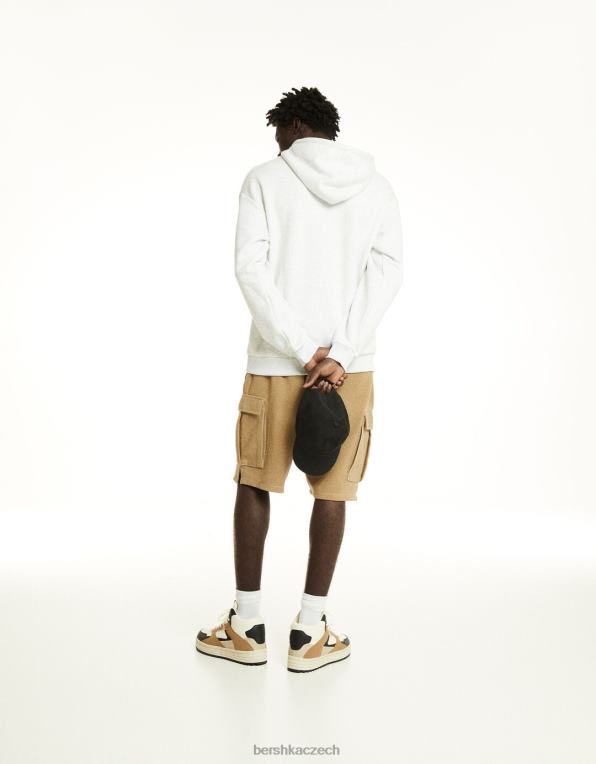 muži Bershka vysoké tenisky P88443466 obuv hnědý