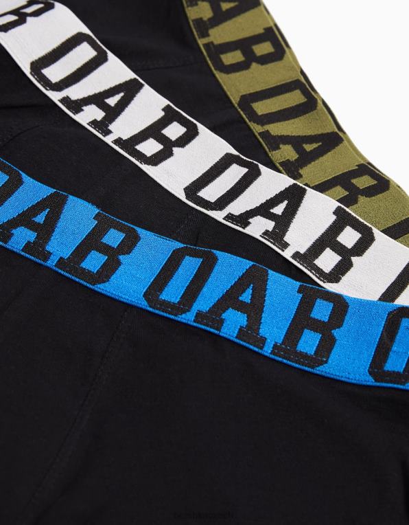 muži Bershka Balení 3 boxerek s barevným potiskem v pase P88443436 Příslušenství Černá