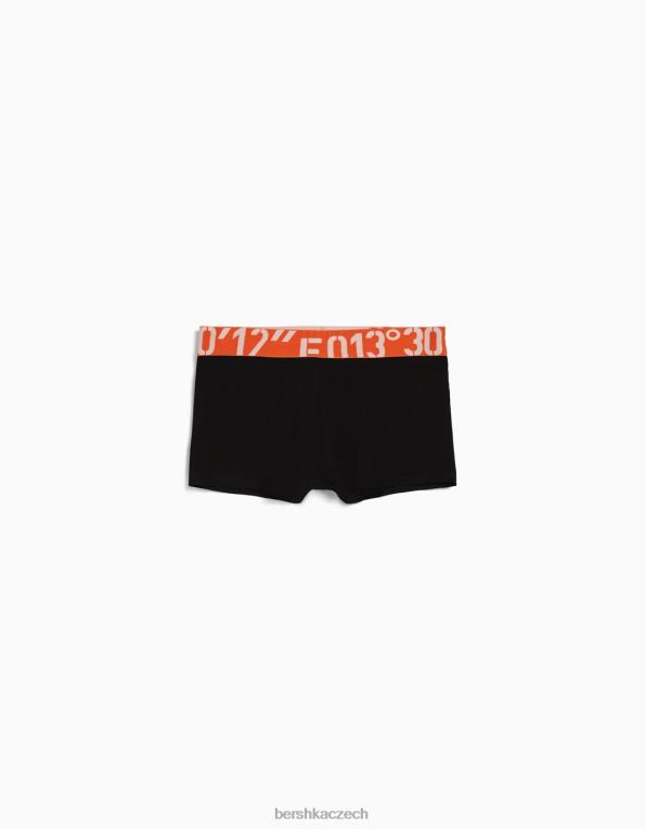 muži Bershka sada 3 jednobarevných boxerek P88443428 Příslušenství Černá