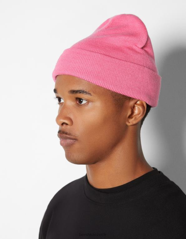 muži Bershka základní čepice P88443618 Příslušenství růžový