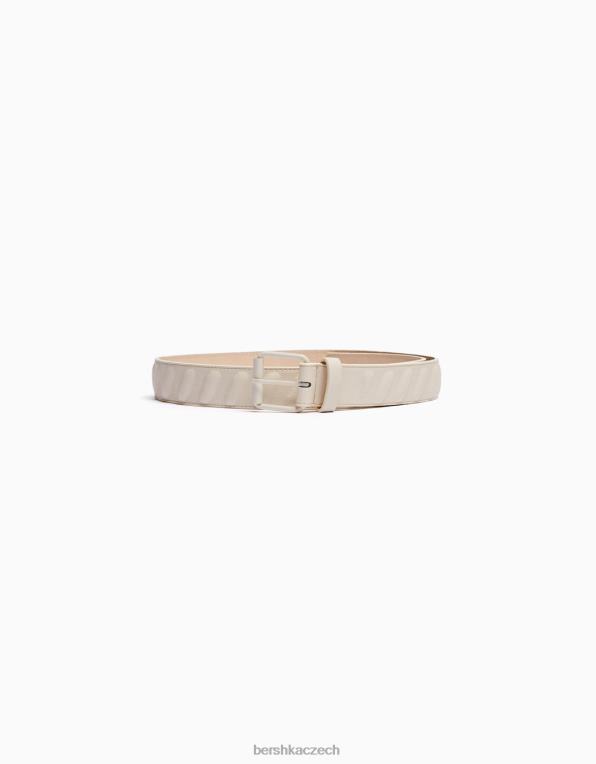 muži Bershka pásek z umělé kůže P88443633 Příslušenství krém