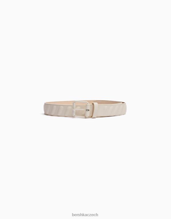 muži Bershka pásek z umělé kůže P88443635 Příslušenství krém