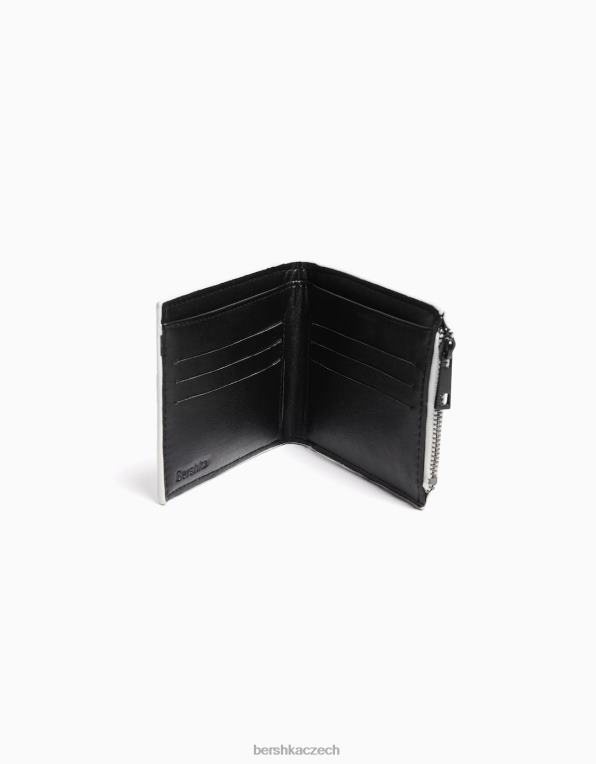 muži Bershka peněženka s nápisem P88443605 Příslušenství bílý