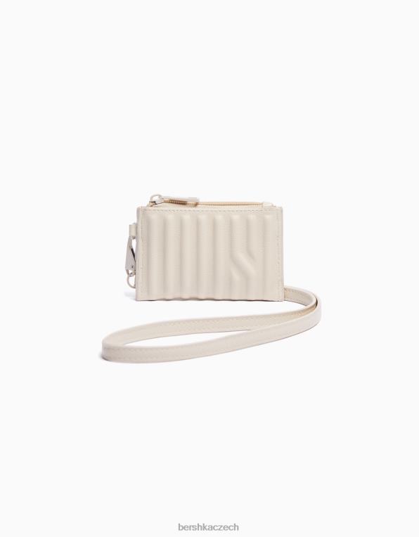 muži Bershka pouzdro na karty z umělé kůže s páskem P88443609 Příslušenství krém