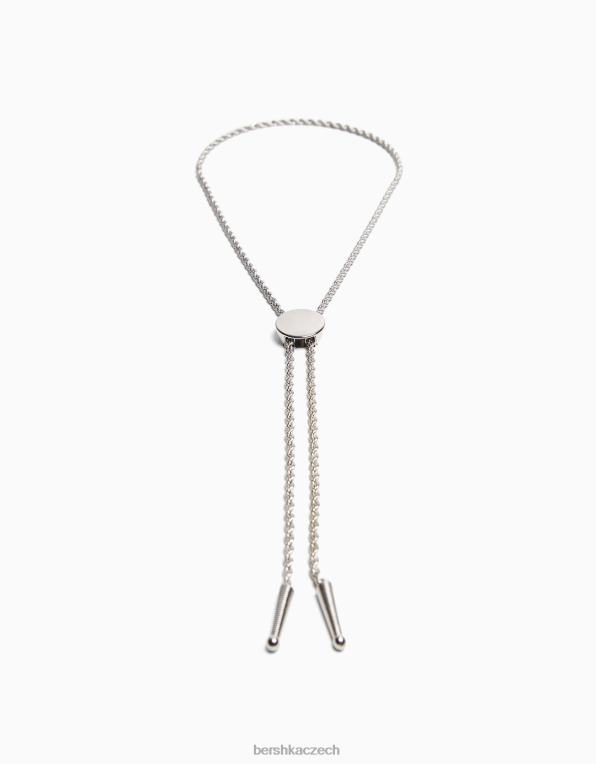 muži Bershka kravatový náhrdelník P88443686 Příslušenství stříbrný