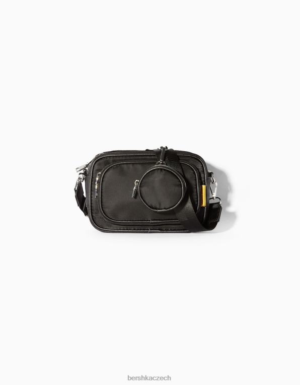 muži Bershka crossbody kabelka P88443601 Příslušenství Černá