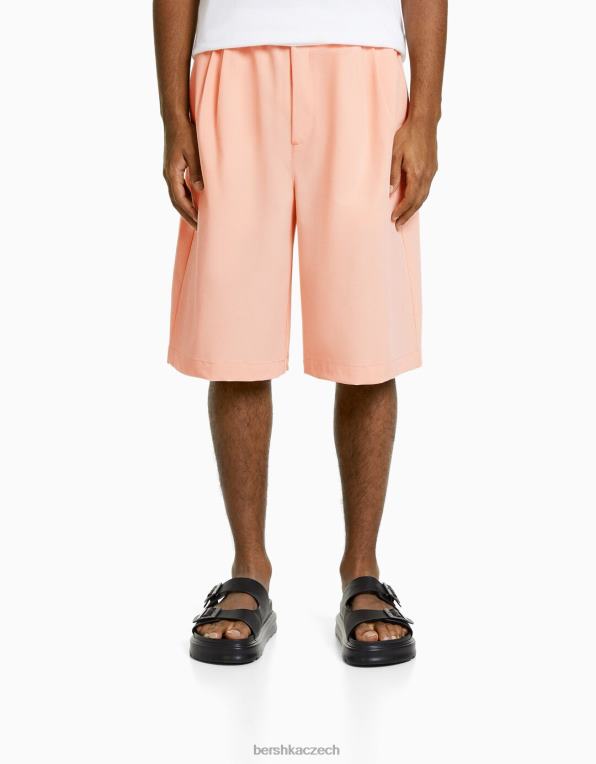 muži Bershka Sada saka a bermud na míru P88443022 oblečení růžový