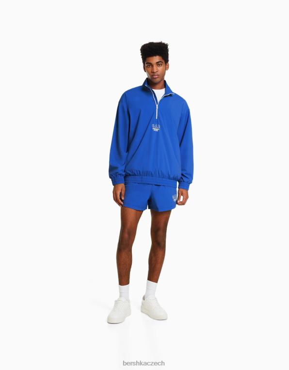 muži Bershka Nový P88443413 oblečení modrý