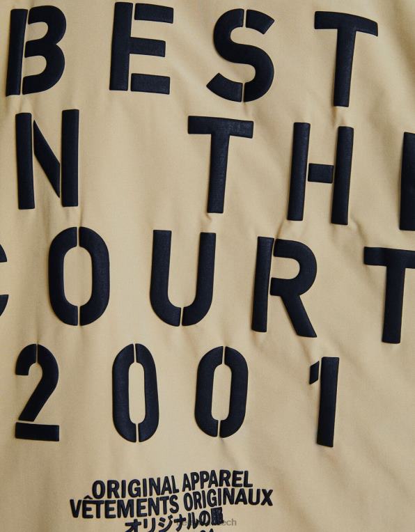 muži Bershka bunda s potiskem na zádech P88443049 oblečení velbloud