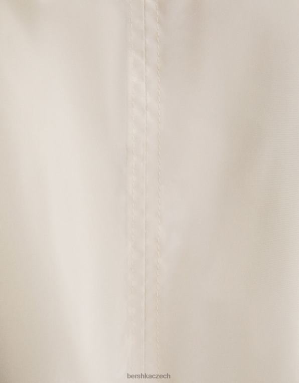 muži Bershka lehký bomber P88443052 oblečení špinavě bílé